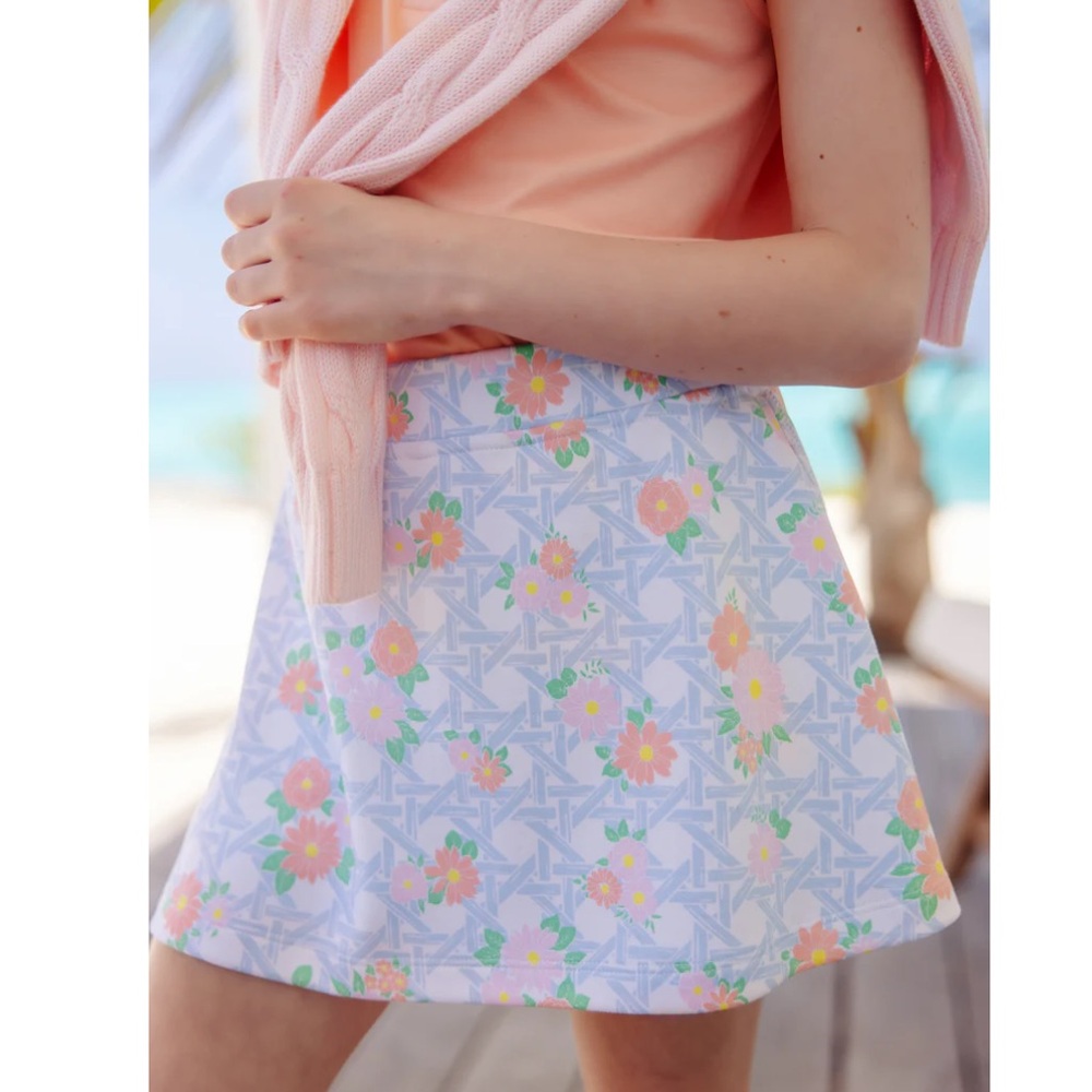 Beaufort Bonnet Searcy Floral Skort Cayman Island Cane Girls Size 12 TBBC